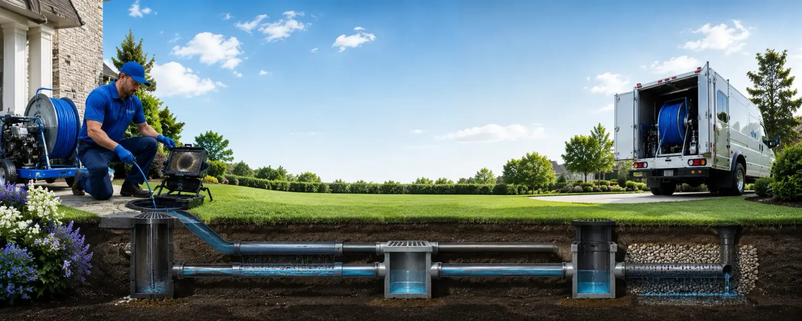Outdoor drain cleaning information for Lawndale, NC